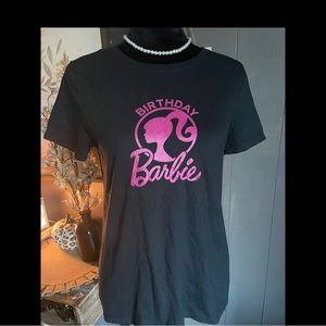 Barbie Birthday - Cotton Blend T-Shirt With Barbie Logo